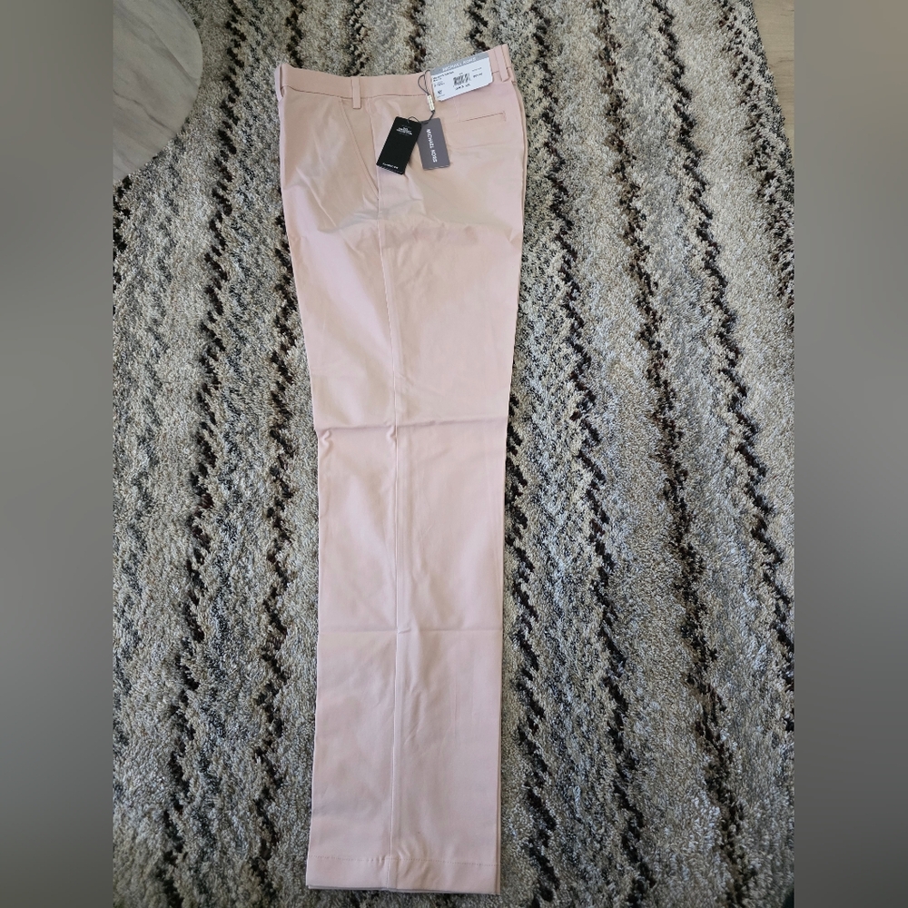 Michael Kors Men's Classic Dress Pants Pink 36x32 NWT $95 MSRP